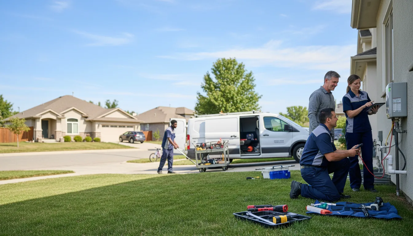 Tankless water heater service in Vilonia, AR